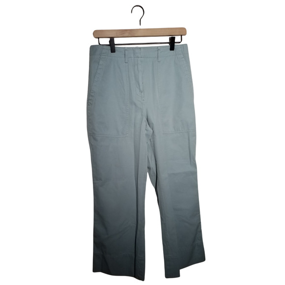 Club Monaco Womens Sea Lounge Pants Pockets Wide Legs High Rise Blue Size 4 - Picture 1 of 8